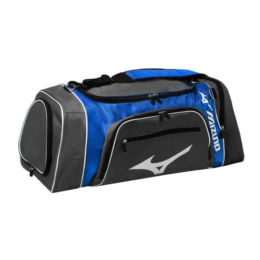 Mizuno Men's Lightning Duffle Duffle Bag Grey/Royal (470152-AWC)